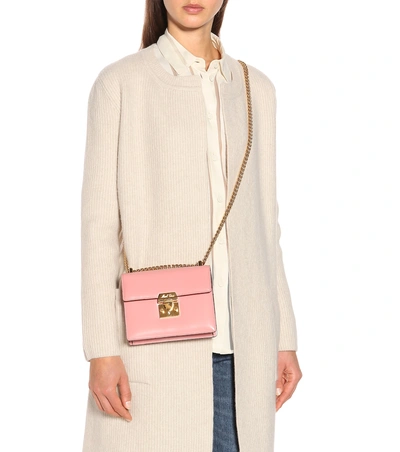 Shop Mark Cross Zelda Leather Shoulder Bag In Pink