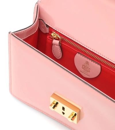 Shop Mark Cross Zelda Leather Shoulder Bag In Pink