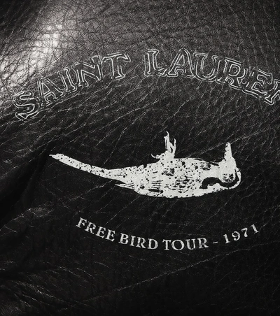 Saint laurent bird motorcycle jacket sale
