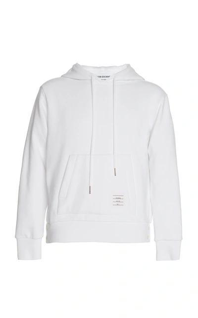 Shop Thom Browne Back Stripe Hoodie In White