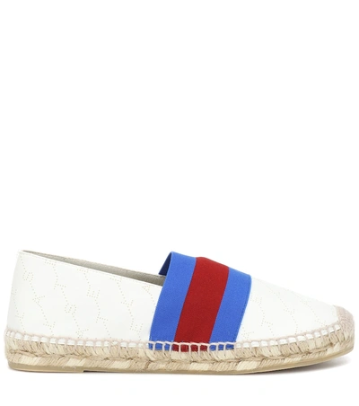 Shop Stella Mccartney Faux Leather Espadrilles In White