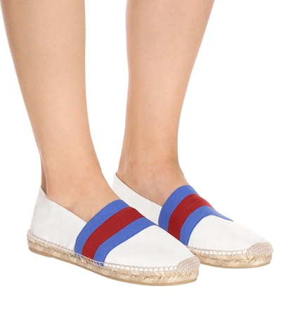 Shop Stella Mccartney Faux Leather Espadrilles In White