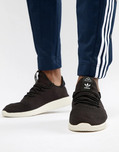 Shop Adidas Originals Pw Tennis Hu Sneakers In Black - Black