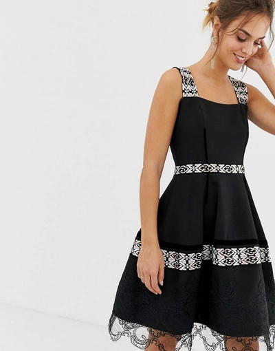 Shop Bronx And Banco Ethnos Ruffle Dress - Black