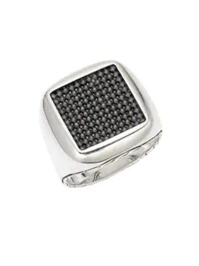 Shop John Hardy Sterling Silver Ring In Black