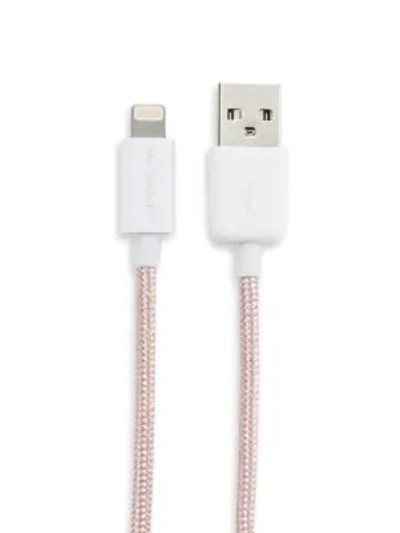 Shop Merkury Innovations Charge & Sync Woven Fabric Cable In Rose Gold