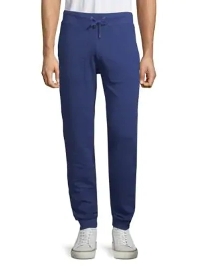 Shop Versace Jogger Pants In Blue Multi