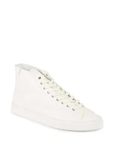 Shop House Of Future Original Hi-top Leather Sneakers In White