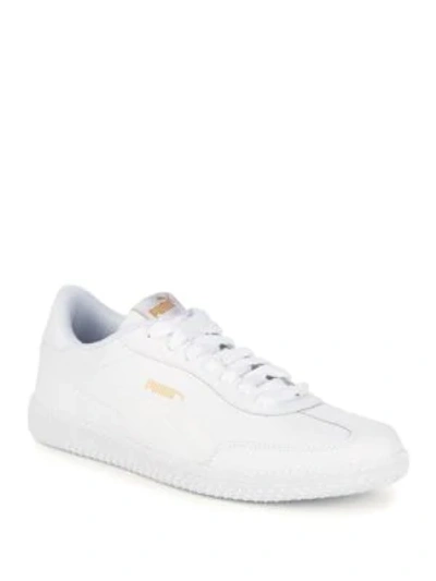 Shop Puma Astro Leather Sneakers In White