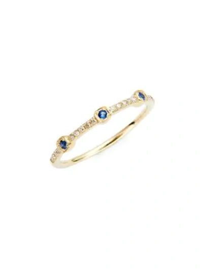 Shop Kc Designs 14k Yellow Gold, Sapphire & Diamond Ring