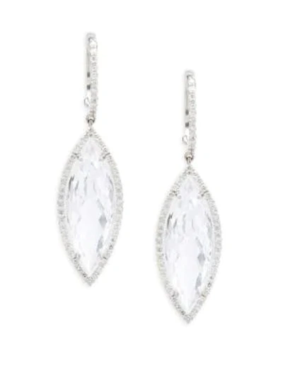 Shop Roberto Coin 18k White Gold Cocktail Drop Earrings