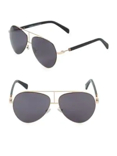 Shop Balmain 59mm Aviator Sunglasses In Gold Black