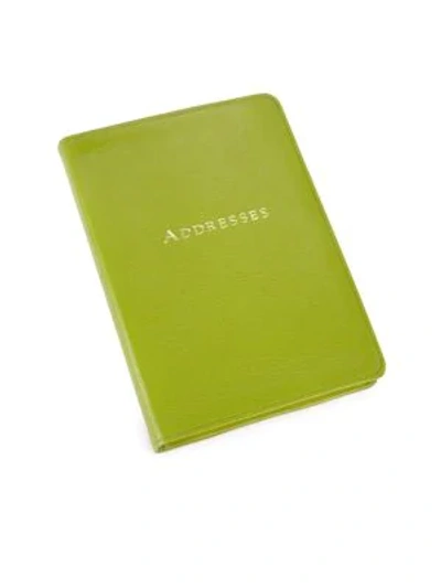 Shop Graphic Image Softcover Address Book In Lime