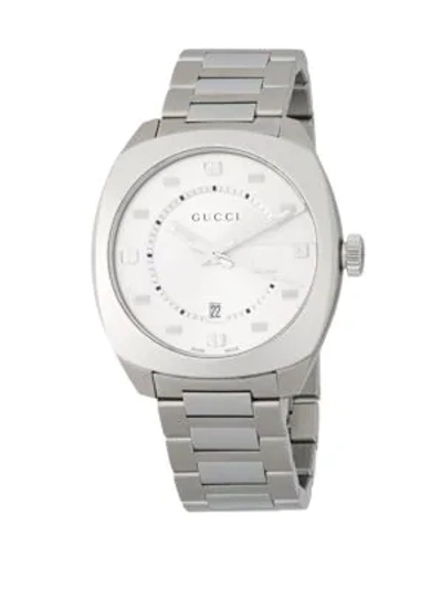 Shop Gucci Stainless Steel Bracelet Watch In Silver
