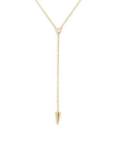 Shop Kc Designs 14k Yellow Gold & Diamond Spike Pendant Necklace