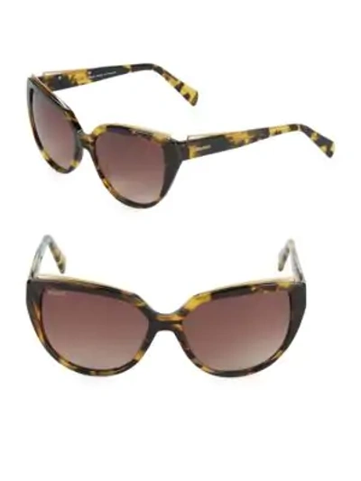 Shop Balmain 57mm Butterfly Sunglasses In Tortoise