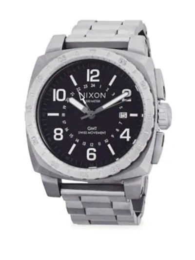 Shop Nixon Stainless Steel Bracelet Watch In Silver