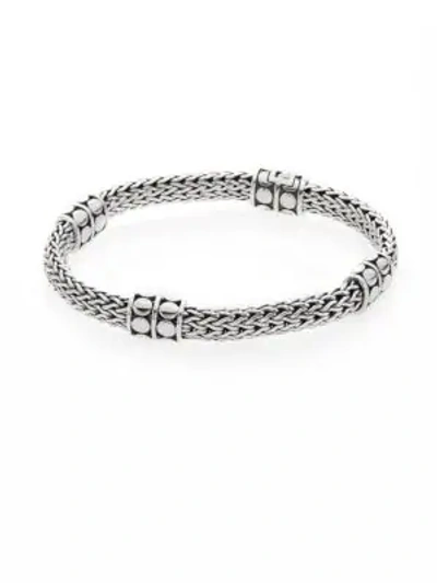 Shop John Hardy Women's Dot Four-station Sterling Silver Chain Bracelet