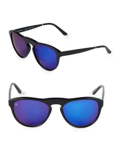 Shop Smoke X Mirrors Outta Space 51mm Cat Eye Sunglasses In Black Blue