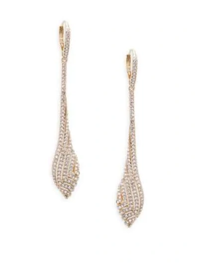 Shop Adriana Orsini Zen Swarovski Crystal And Sterling Silver Drop Earrings