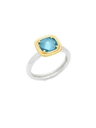 Shop Gurhan Silver And Swiss Blue Topaz Ring