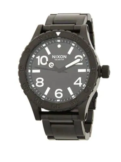 Shop Nixon Stainless Steel Bracelet Watch In Black