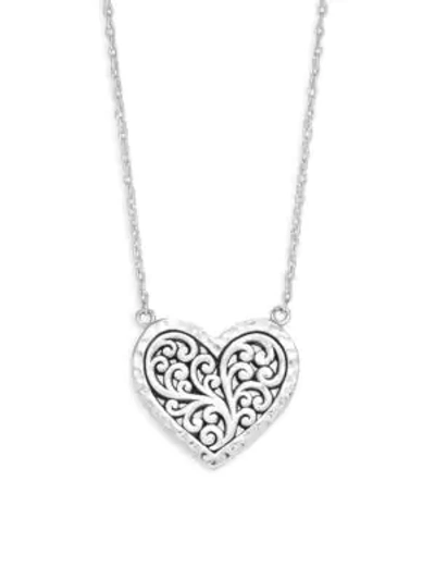 Shop Lois Hill Classic Sterling Silver Heart Pendant Necklace