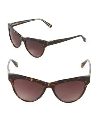 Shop Zac Posen Farrow 55mm Square Sunglasses In Brown