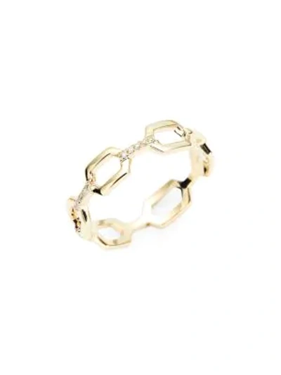 Shop Kc Designs 14k Yellow Gold & Diamond Link Ring