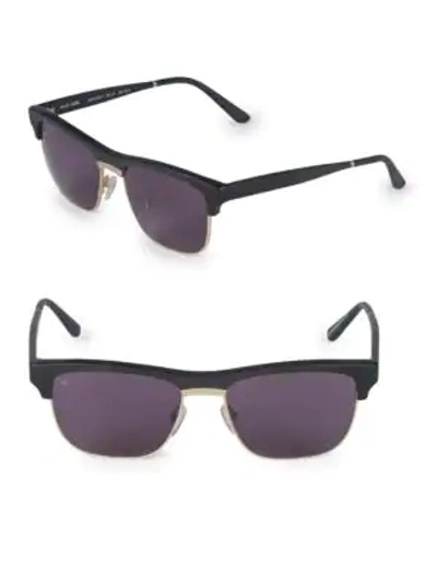 Shop Smoke X Mirrors Women's 53mm Uncle Albert Rectangular Sunglasses In Matte Black