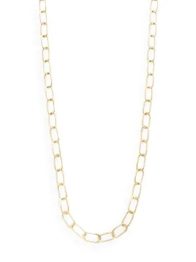 Shop Stephanie Kantis Sovereign Hammered Chain Link Necklace/36" In Gold