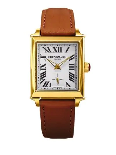 Bruno Magli Valentina Swiss Quartz Leather Strap Analog Watch In