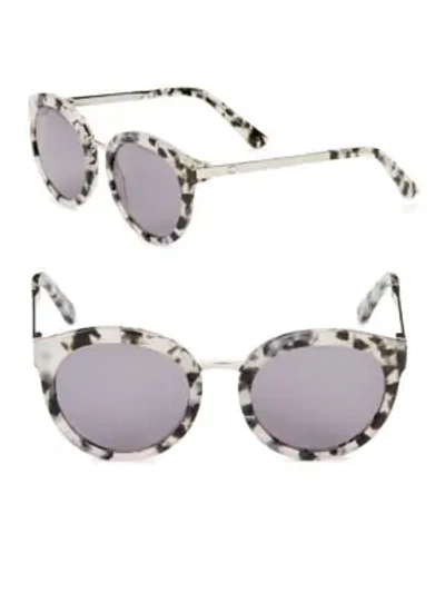 Shop Oscar De La Renta 52mm Cat Eye Sunglasses In Smoke Demi