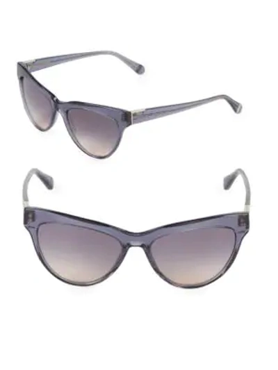 Shop Zac Posen Farrow 55mm Square Sunglasses In Grey
