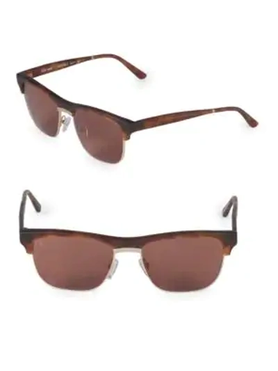 Shop Smoke X Mirrors 53mm Uncle Albert Rectangular Sunglasses In Tortoise