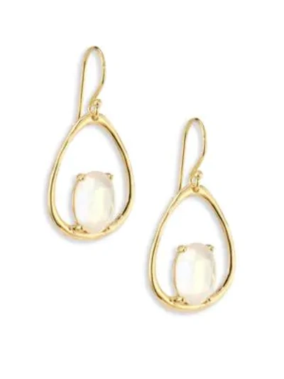 Shop Ippolita Rock Candy® Small Mother-of-pearl Doublet & 18k Yellow Gold Oval Earrings