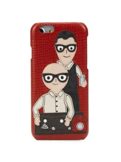 Shop Dolce & Gabbana Family Iphone 6 Case In Red