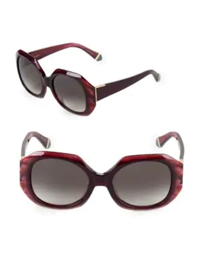 Shop Zac Posen Ingrid 52mm Square Sunglasses In Purple