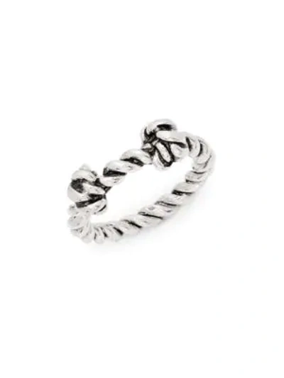 Shop Aur Lie Bidermann Palazzo Sterling Silver Knot Ring