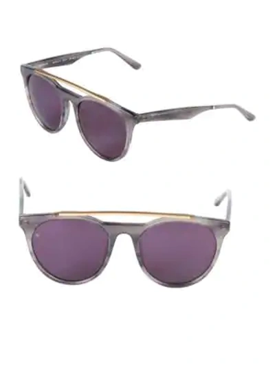 Shop Smoke X Mirrors 52mm Aviator Sunglasses In Grey
