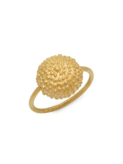 Shop Valentino Goldtone Ball Pendant Ring