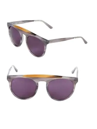 Shop Smoke X Mirrors 52mm Aviator Sunglasses In Grey