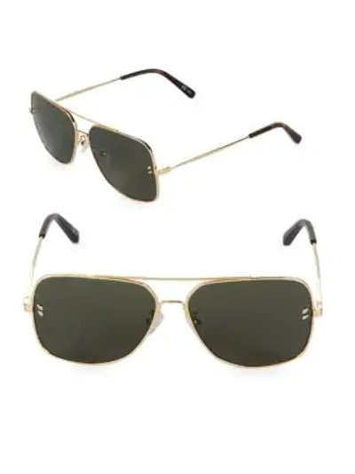 Shop Stella Mccartney 59mm Aviator Sunglasses In Black