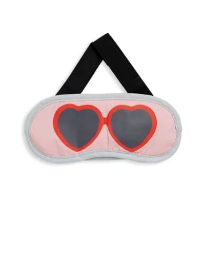 Shop Flight 001 Sunglasses-print Eye Mask In Pink