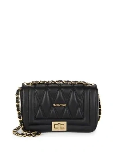 Shop Valentino By Mario Valentino Women's Beatriz D Leather Shoulder Bag In Black