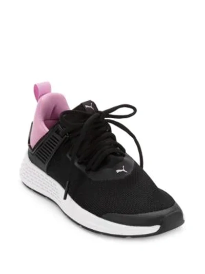 Shop Puma Lace-up Low-top Sneakers In Black