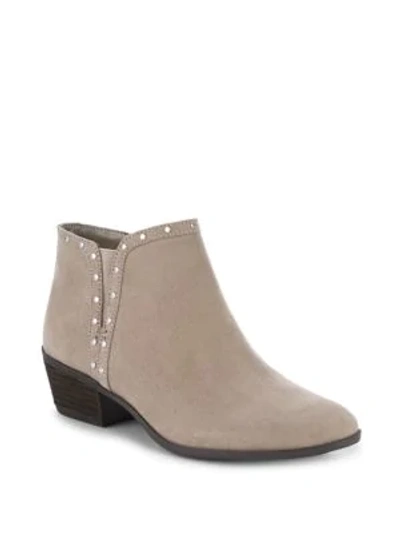 Shop Circus By Sam Edelman Phyllis Studded Block Heel Booties In Putty