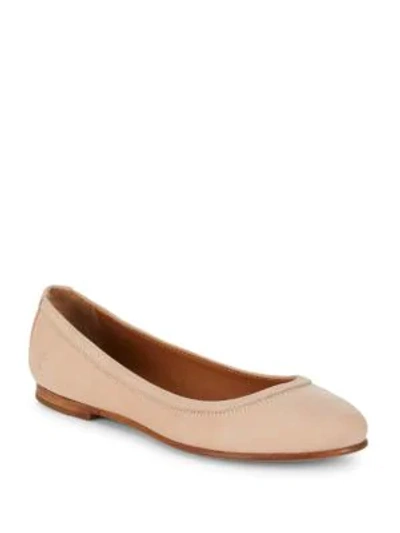 Shop Frye Carson Suede Ballet Flats In Blush