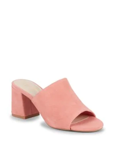 Shop Seychelles Evie Suede Sandals In Coral