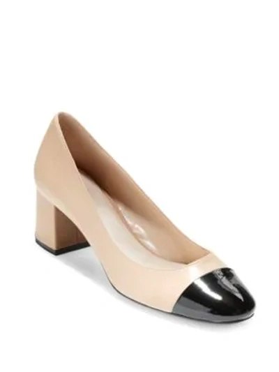 Shop Cole Haan Dawna Cap Toe Pumps In Maple Sugar